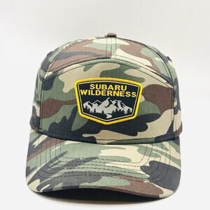 Genuine Subaru Wilderness Logo Camo Cap Hat STi Forester WRX Outback Legacy Snap